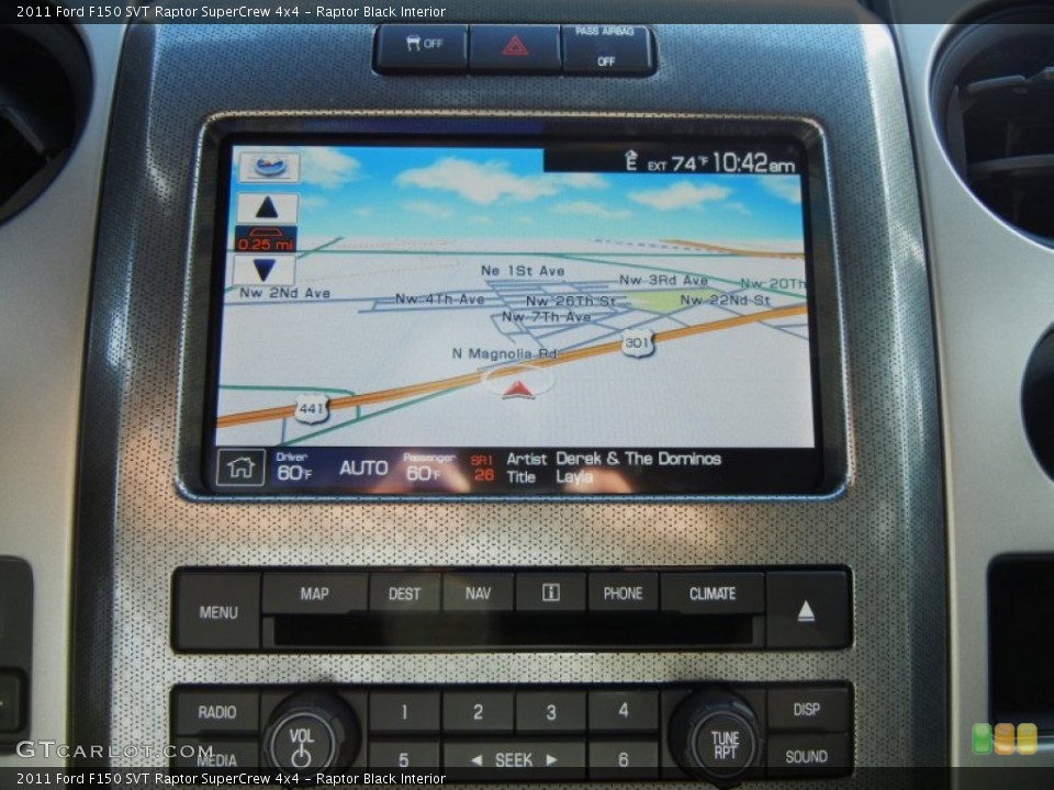 Raptor Black Interior Navigation for the 2011 Ford F150 SVT Raptor SuperCrew 4x4 #55149353