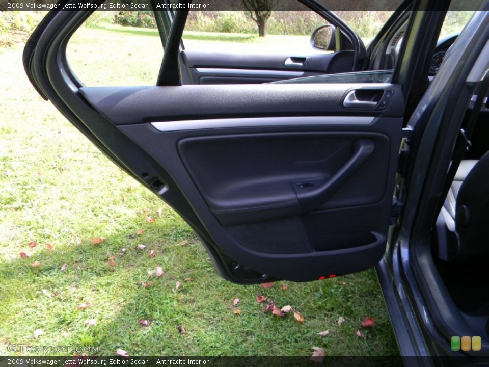 Anthracite Interior Door Panel for the 2009 Volkswagen Jetta Wolfsburg Edition Sedan #55149767