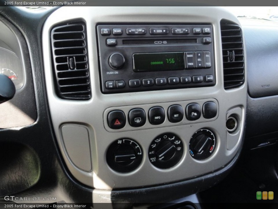 Ebony Black Interior Audio System for the 2005 Ford Escape Limited #55150367