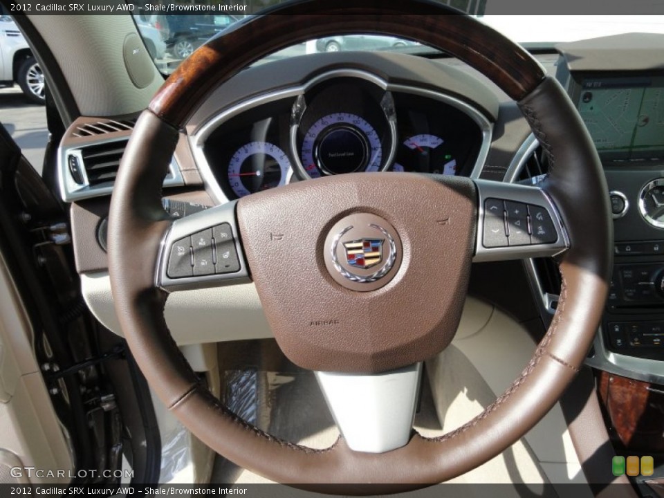 Shale/Brownstone Interior Steering Wheel for the 2012 Cadillac SRX Luxury AWD #55150517