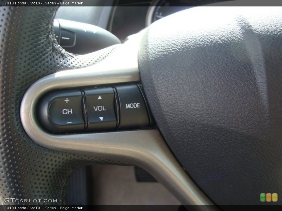 Beige Interior Controls for the 2010 Honda Civic EX-L Sedan #55153565