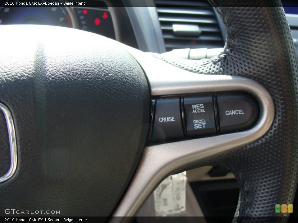 Beige Interior Controls for the 2010 Honda Civic EX-L Sedan #55153574