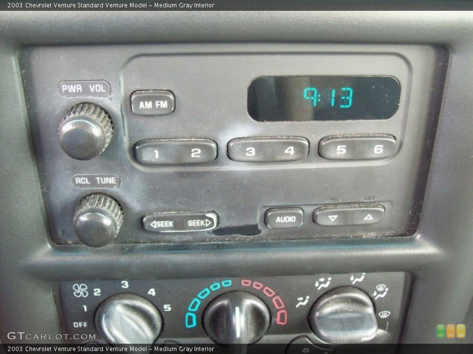 Medium Gray Interior Audio System for the 2003 Chevrolet Venture  #55154090