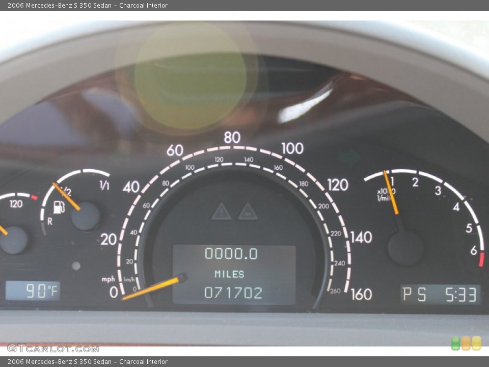 Charcoal Interior Gauges for the 2006 Mercedes-Benz S 350 Sedan #55154723