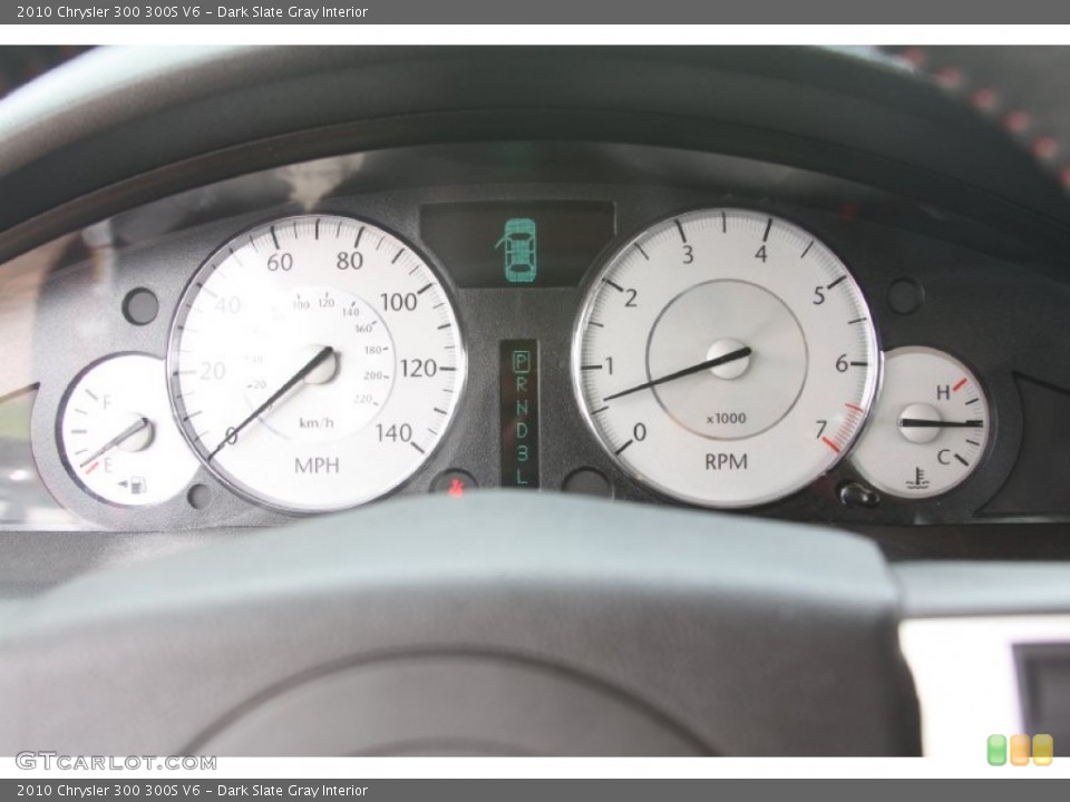 Dark Slate Gray Interior Gauges for the 2010 Chrysler 300 300S V6 #55155305