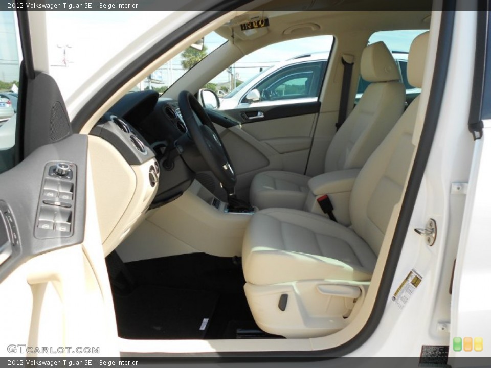 Beige Interior Photo for the 2012 Volkswagen Tiguan SE #55155413