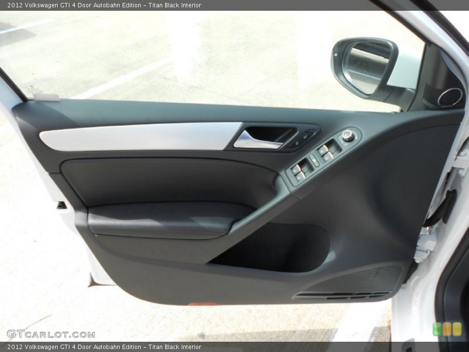 Titan Black Interior Door Panel for the 2012 Volkswagen GTI 4 Door Autobahn Edition #55155824