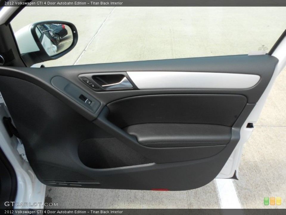 Titan Black Interior Door Panel for the 2012 Volkswagen GTI 4 Door Autobahn Edition #55155842