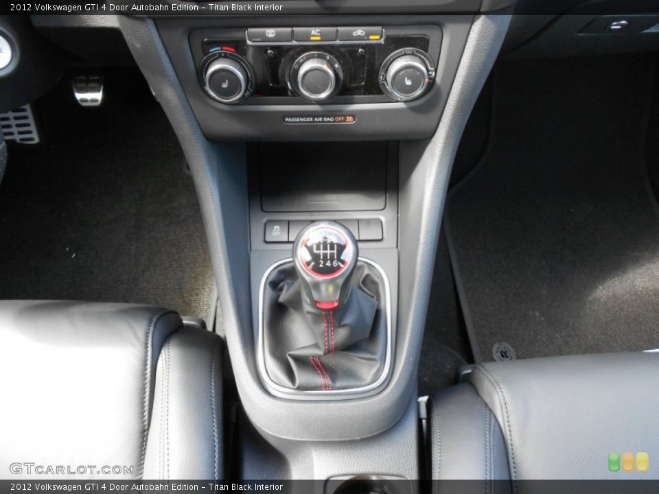 Titan Black Interior Transmission for the 2012 Volkswagen GTI 4 Door Autobahn Edition #55155899
