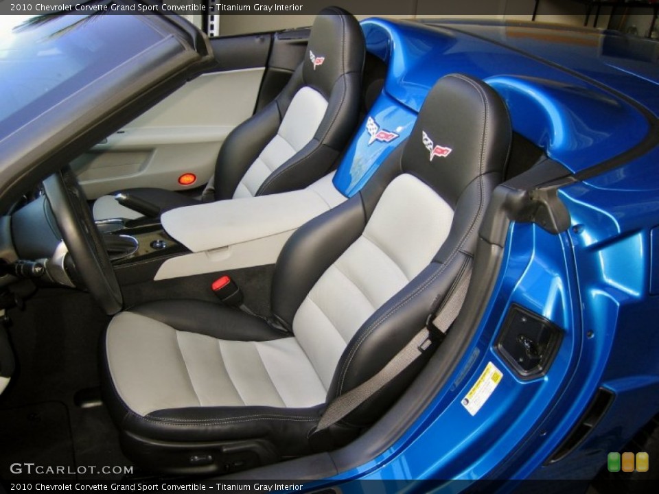 Titanium Gray Interior Photo for the 2010 Chevrolet Corvette Grand Sport Convertible #55156064