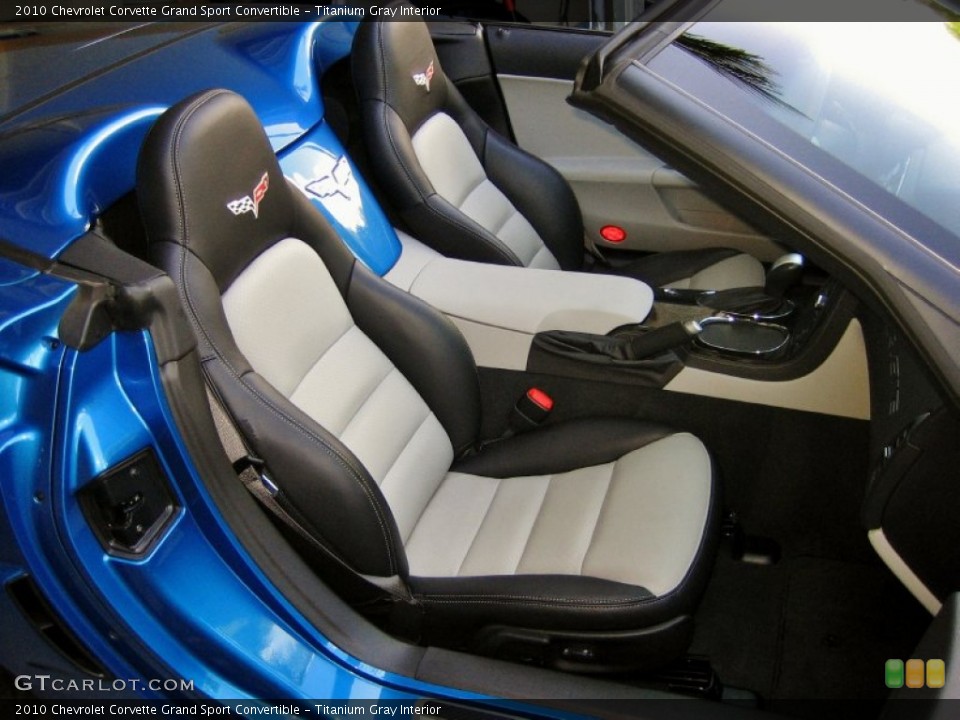 Titanium Gray Interior Photo for the 2010 Chevrolet Corvette Grand Sport Convertible #55156082