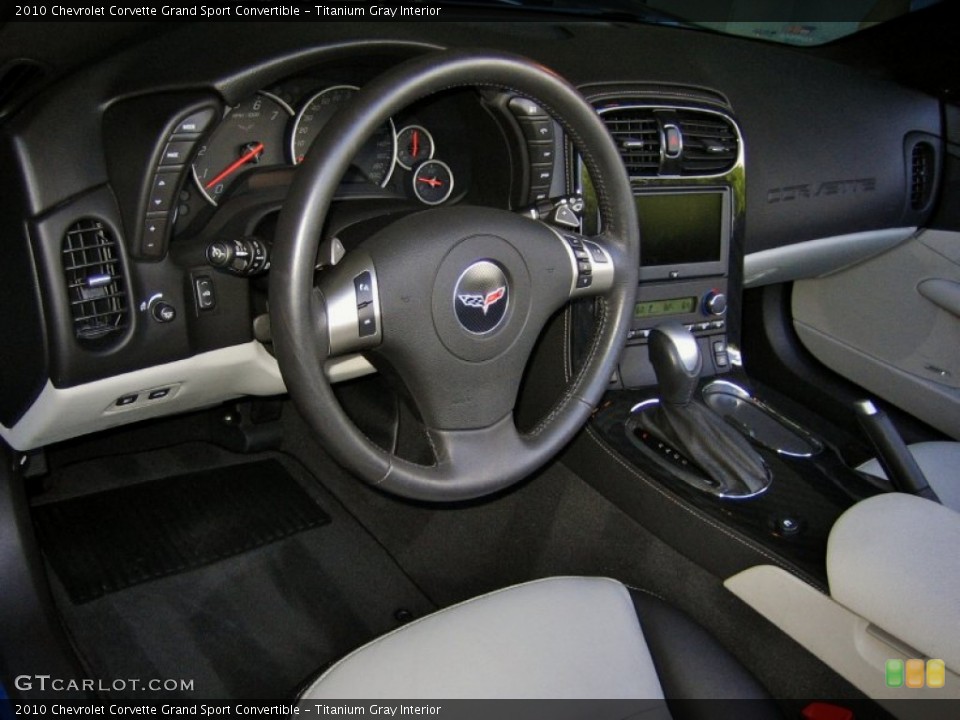 Titanium Gray Interior Photo for the 2010 Chevrolet Corvette Grand Sport Convertible #55156120