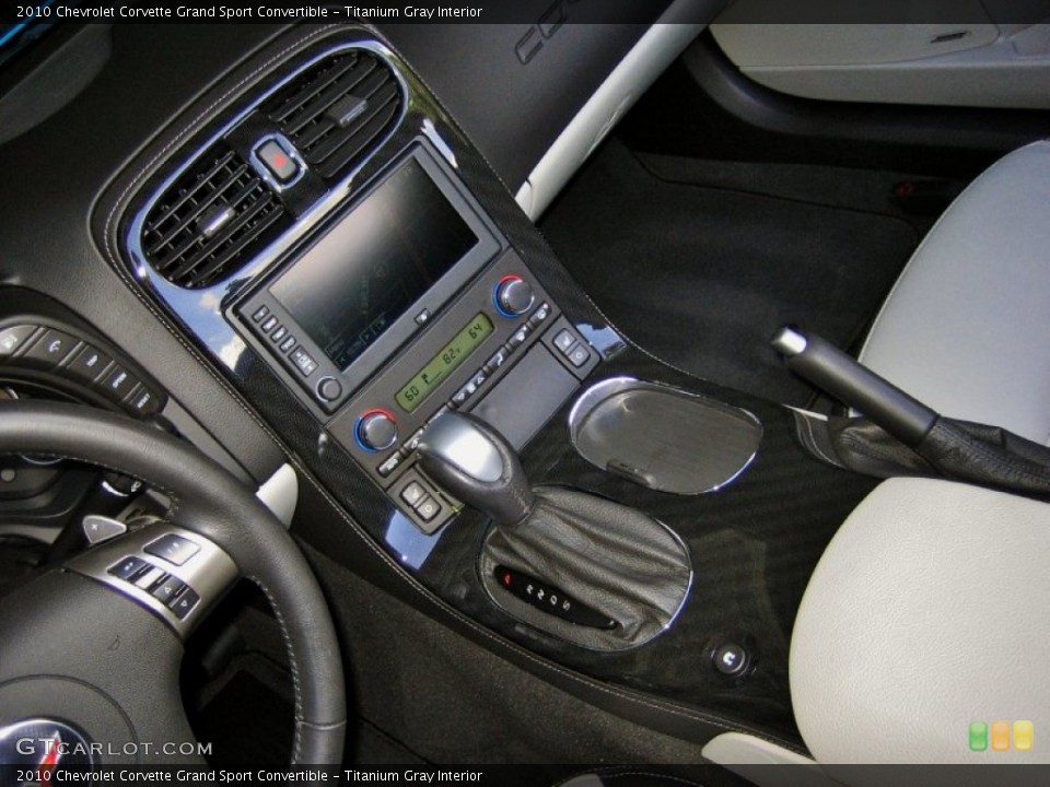 Titanium Gray Interior Controls for the 2010 Chevrolet Corvette Grand Sport Convertible #55156192