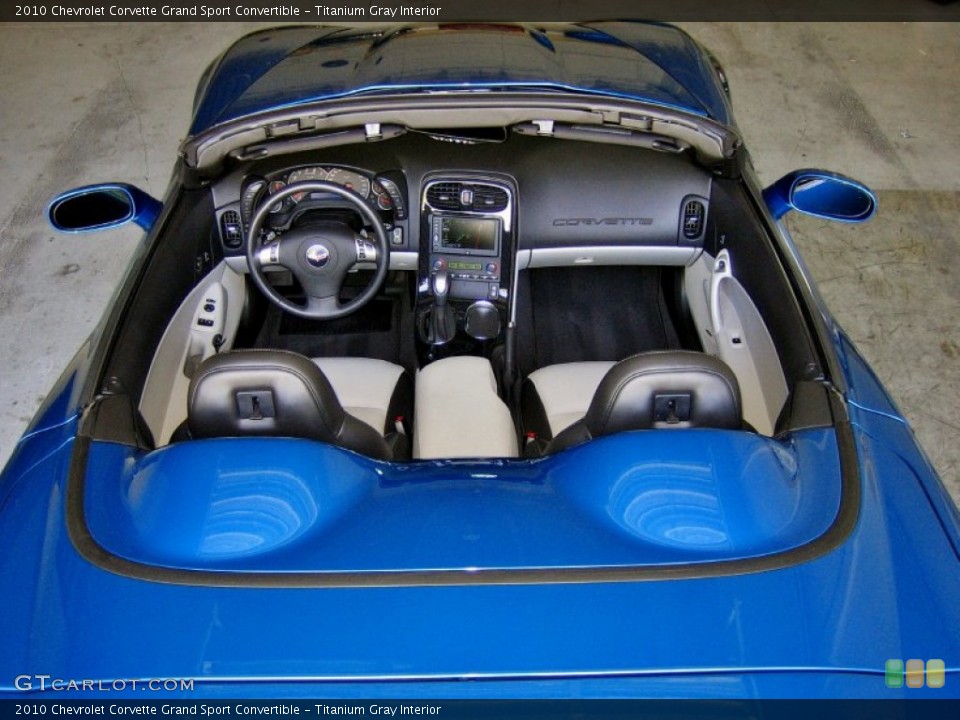 Titanium Gray Interior Photo for the 2010 Chevrolet Corvette Grand Sport Convertible #55156226