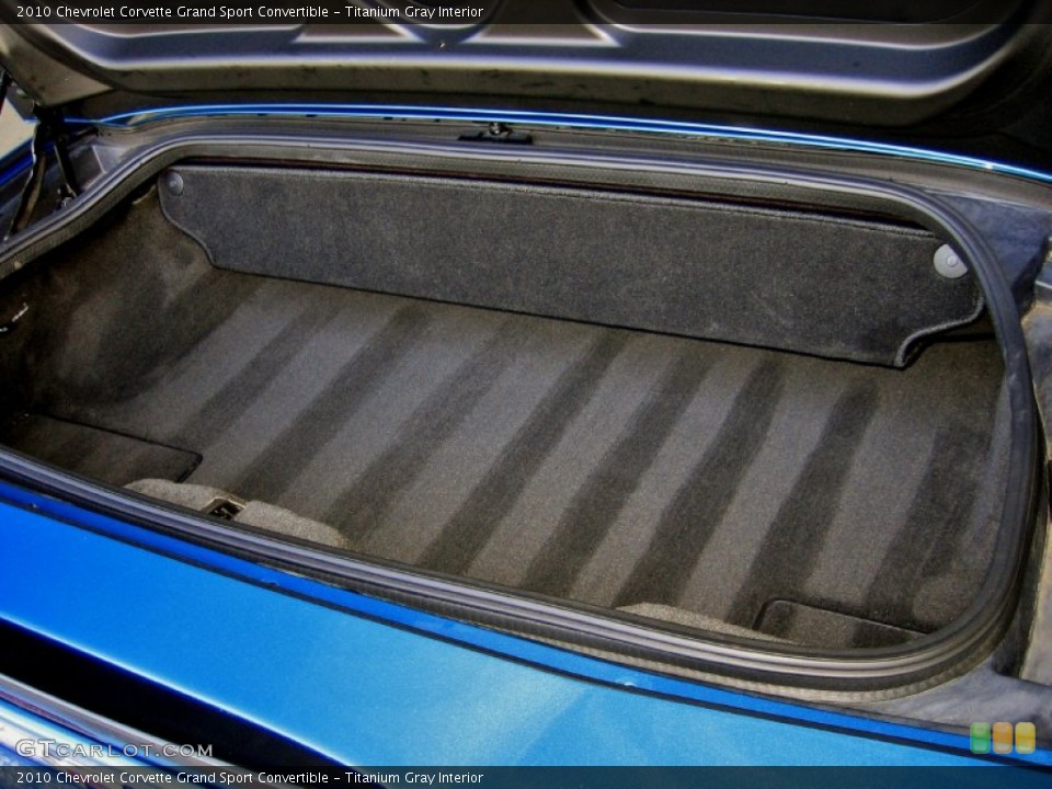 Titanium Gray Interior Trunk for the 2010 Chevrolet Corvette Grand Sport Convertible #55156244