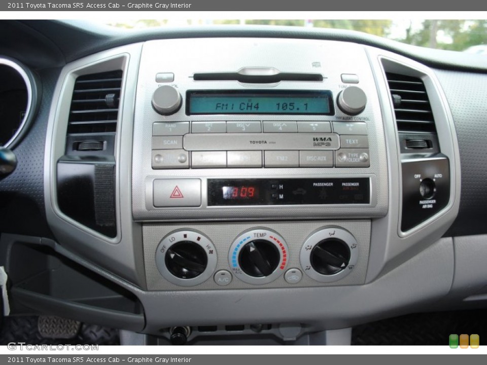 Graphite Gray Interior Controls for the 2011 Toyota Tacoma SR5 Access Cab #55157582