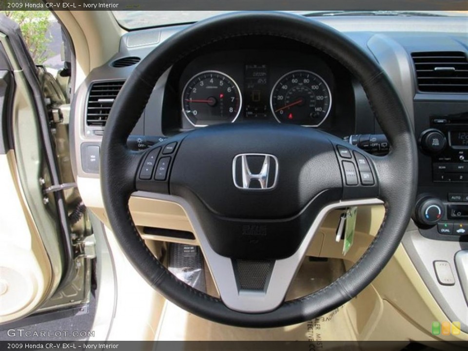 Ivory Interior Steering Wheel for the 2009 Honda CR-V EX-L #55158833