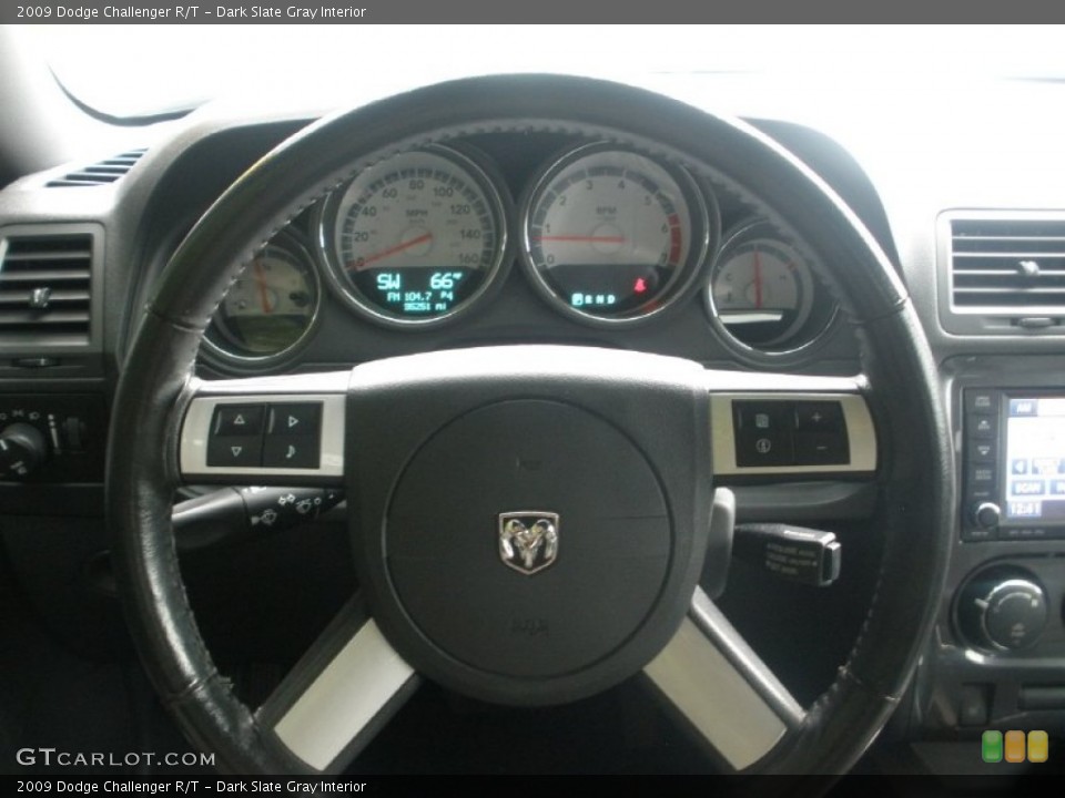 Dark Slate Gray Interior Steering Wheel for the 2009 Dodge Challenger R/T #55158935