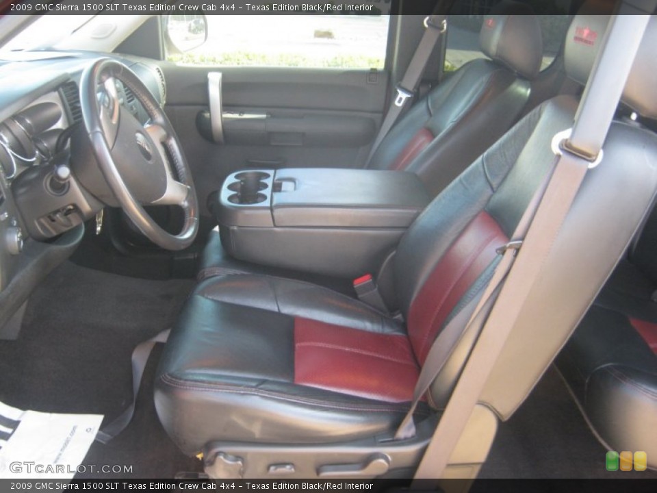 Texas Edition Black/Red Interior Photo for the 2009 GMC Sierra 1500 SLT Texas Edition Crew Cab 4x4 #55159667