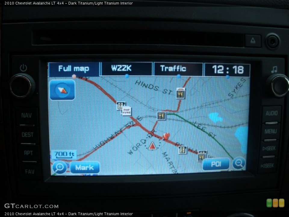 Dark Titanium/Light Titanium Interior Navigation for the 2010 Chevrolet Avalanche LT 4x4 #55159896