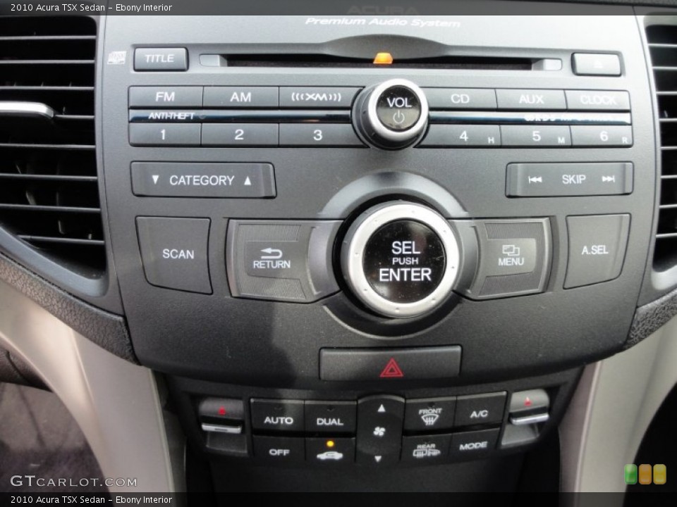 Ebony Interior Controls for the 2010 Acura TSX Sedan #55160691