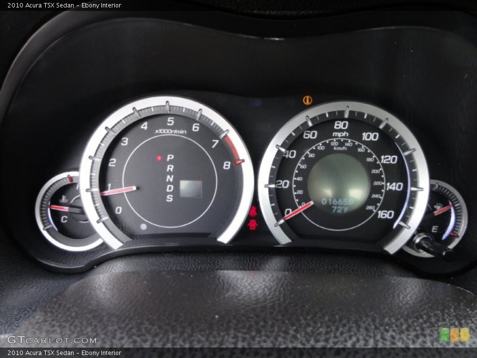 Ebony Interior Gauges for the 2010 Acura TSX Sedan #55160715