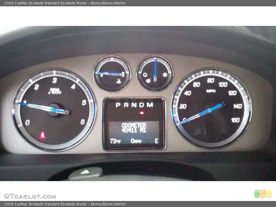 Ebony/Ebony Interior Gauges for the 2009 Cadillac Escalade  #55161528