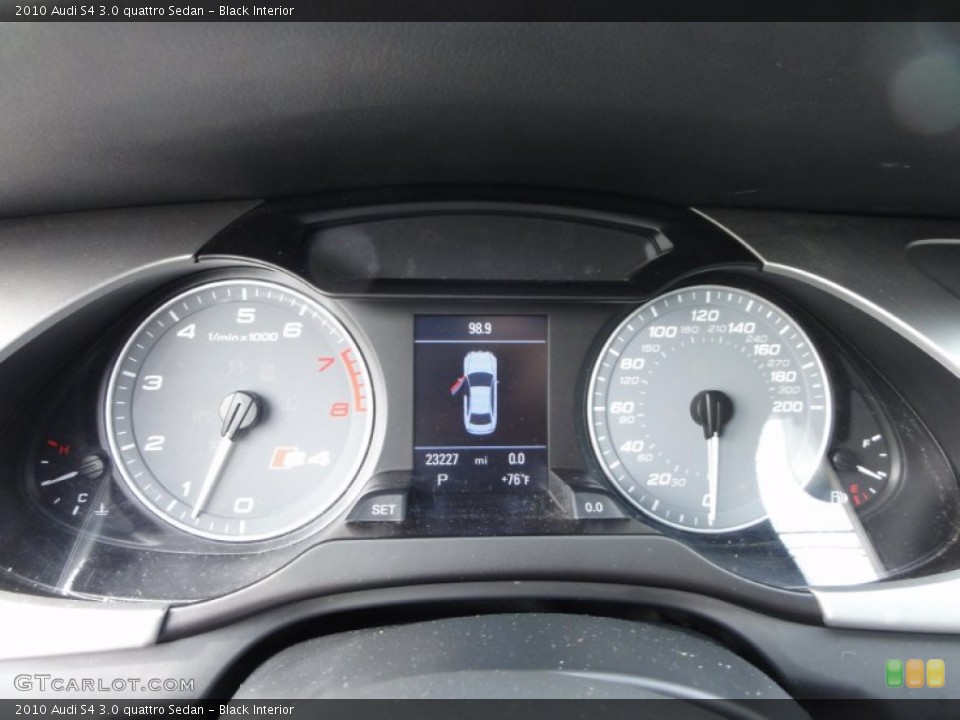 Black Interior Gauges for the 2010 Audi S4 3.0 quattro Sedan #55161651