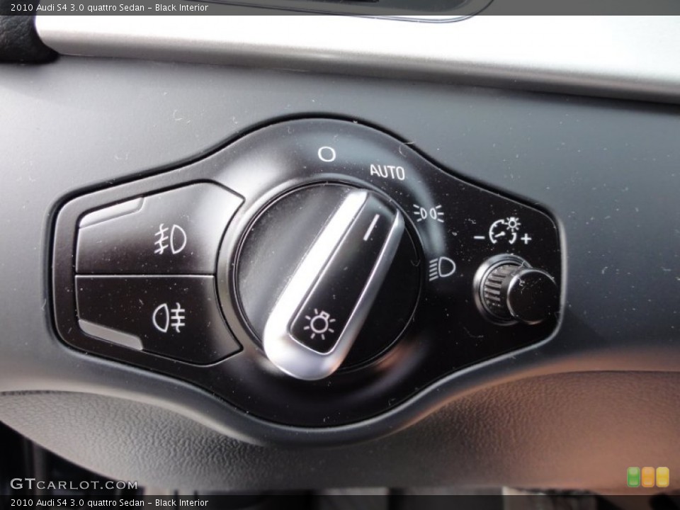Black Interior Controls for the 2010 Audi S4 3.0 quattro Sedan #55161681