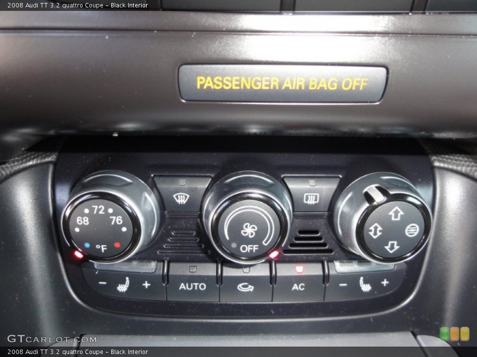 Black Interior Controls for the 2008 Audi TT 3.2 quattro Coupe #55162382