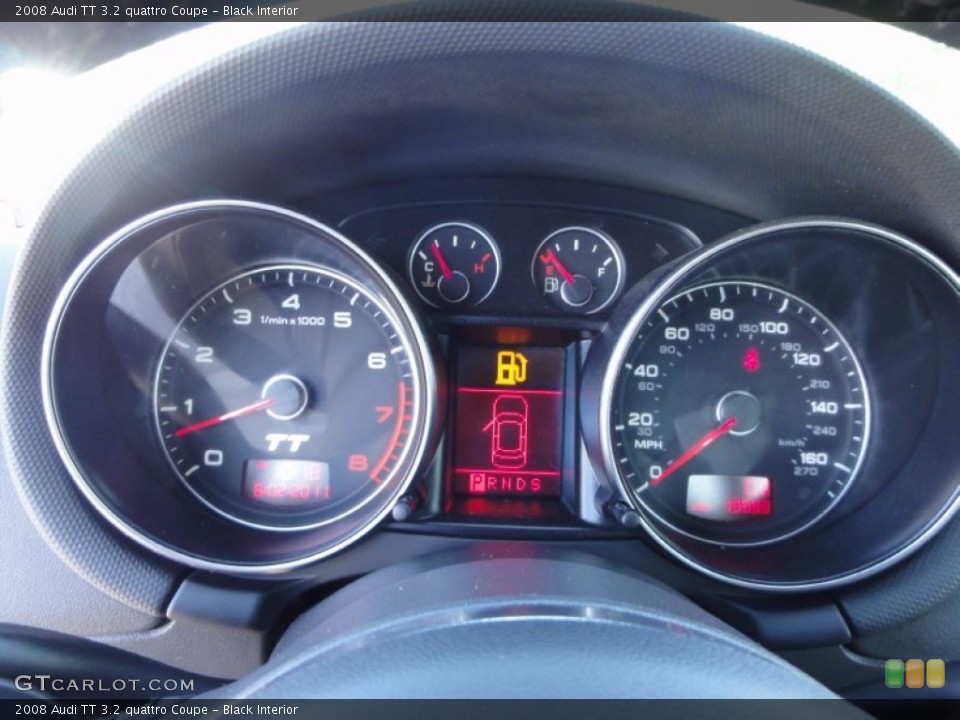 Black Interior Gauges for the 2008 Audi TT 3.2 quattro Coupe #55162398