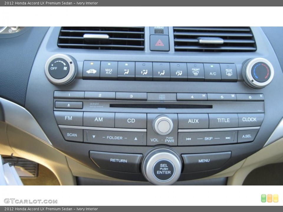 Ivory Interior Controls for the 2012 Honda Accord LX Premium Sedan #55164068