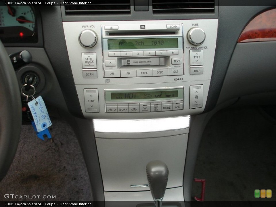 Dark Stone Interior Controls for the 2006 Toyota Solara SLE Coupe #55164630