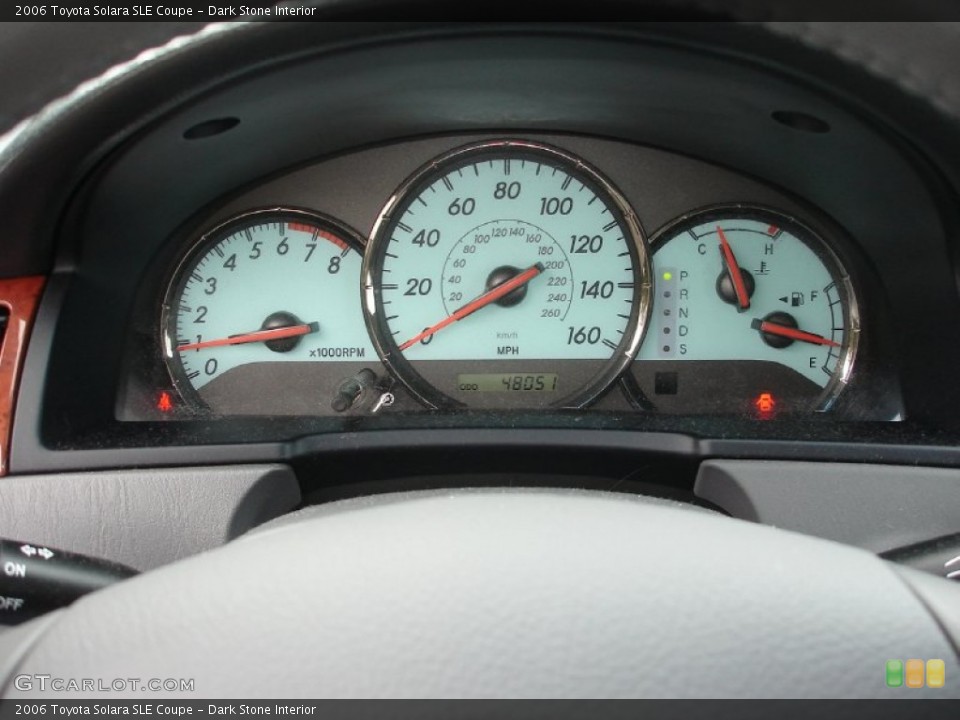 Dark Stone Interior Gauges for the 2006 Toyota Solara SLE Coupe #55164639