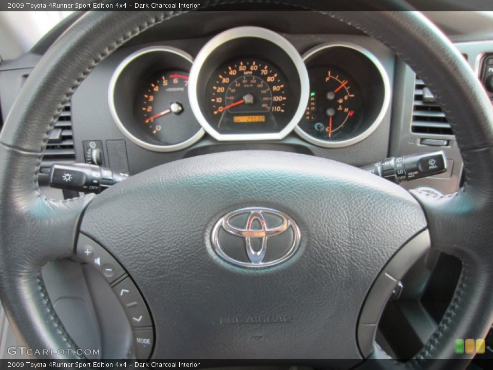 Dark Charcoal Interior Steering Wheel for the 2009 Toyota 4Runner Sport Edition 4x4 #55166343