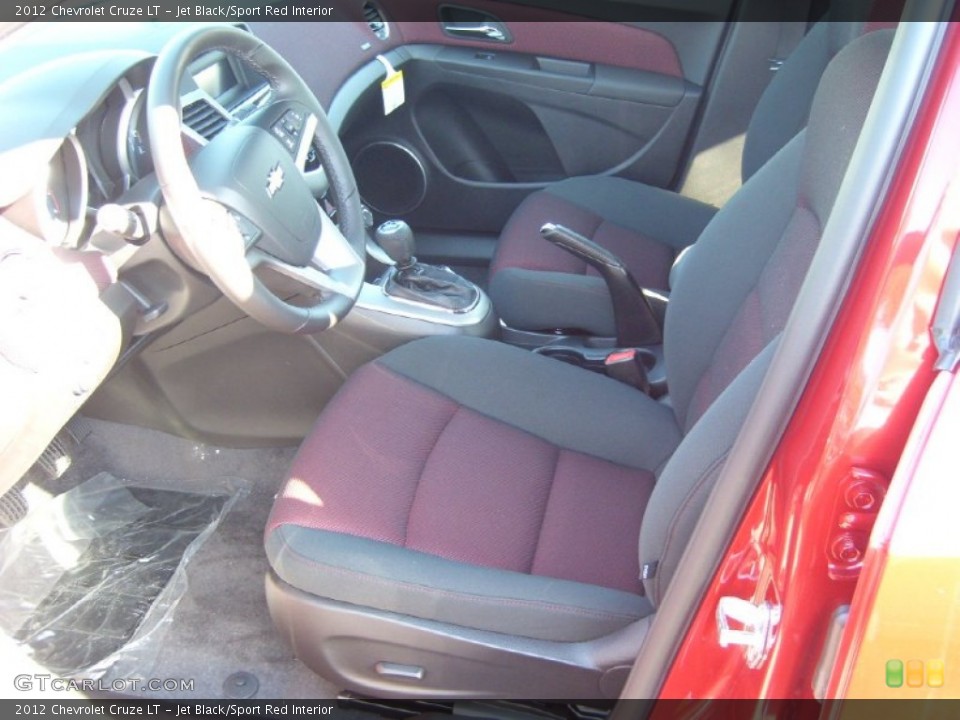 Jet Black/Sport Red Interior Photo for the 2012 Chevrolet Cruze LT #55166903