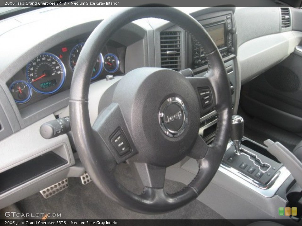 Medium Slate Gray Interior Steering Wheel for the 2006 Jeep Grand Cherokee SRT8 #55168152