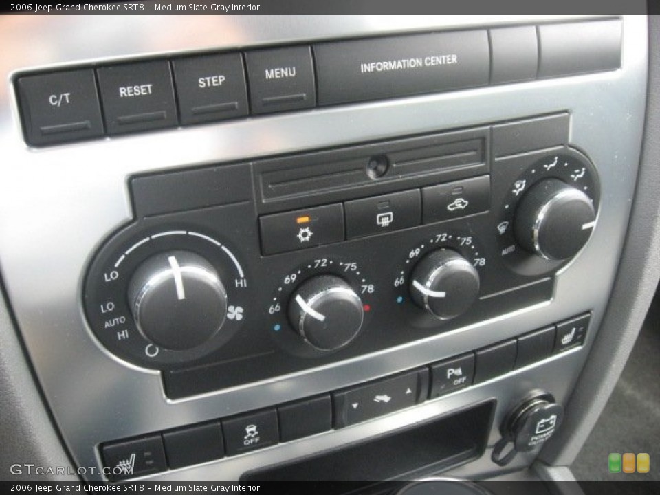 Medium Slate Gray Interior Controls for the 2006 Jeep Grand Cherokee SRT8 #55168179