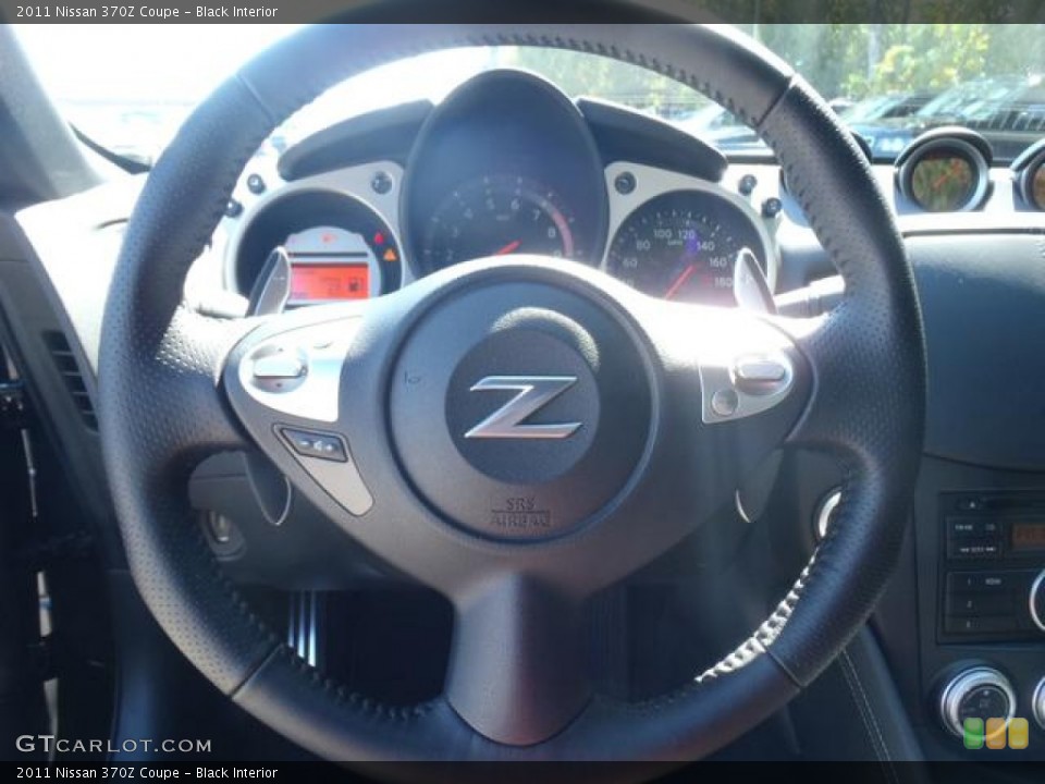 Black Interior Steering Wheel for the 2011 Nissan 370Z Coupe #55174068