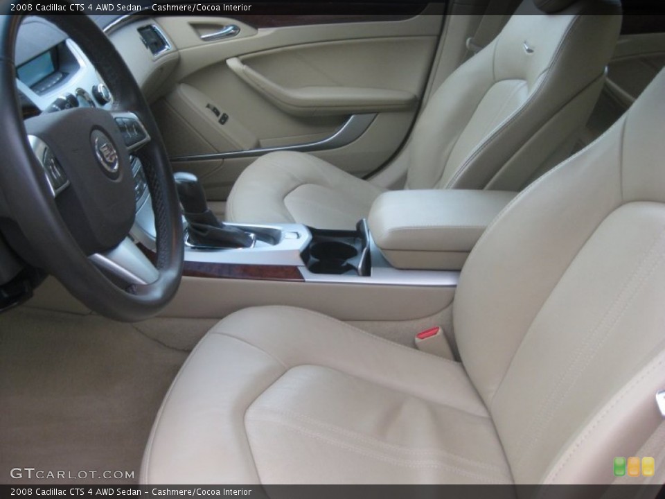 Cashmere/Cocoa Interior Photo for the 2008 Cadillac CTS 4 AWD Sedan #55175916
