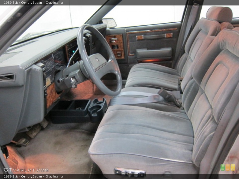 Gray 1989 Buick Century Interiors