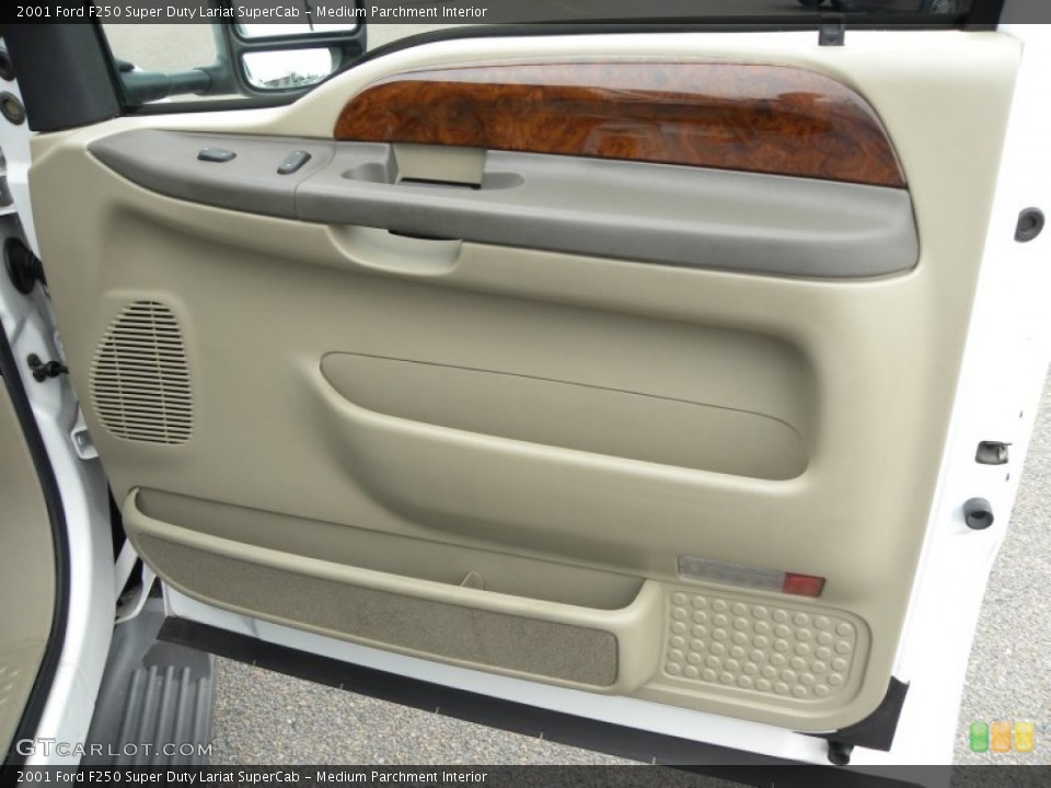 Medium Parchment Interior Door Panel for the 2001 Ford F250 Super Duty Lariat SuperCab #55176648