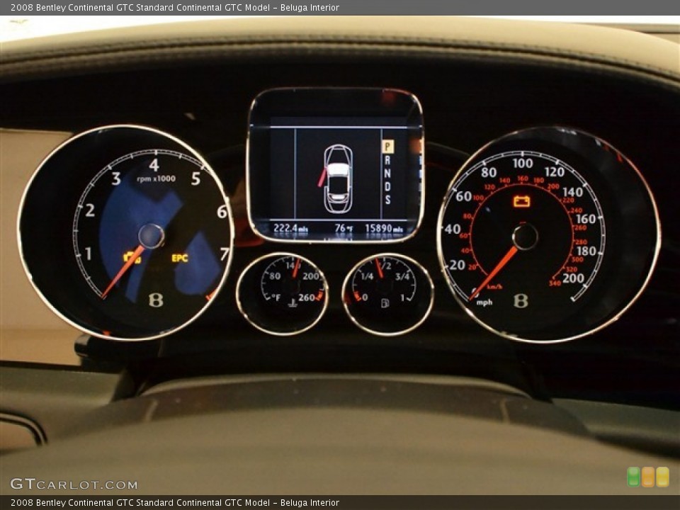 Beluga Interior Gauges for the 2008 Bentley Continental GTC  #55176807