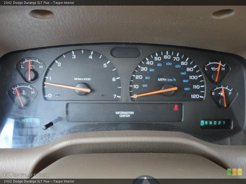 Taupe Interior Gauges for the 2002 Dodge Durango SLT Plus #55178898