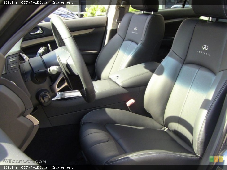 Graphite Interior Photo for the 2011 Infiniti G 37 xS AWD Sedan #55179942