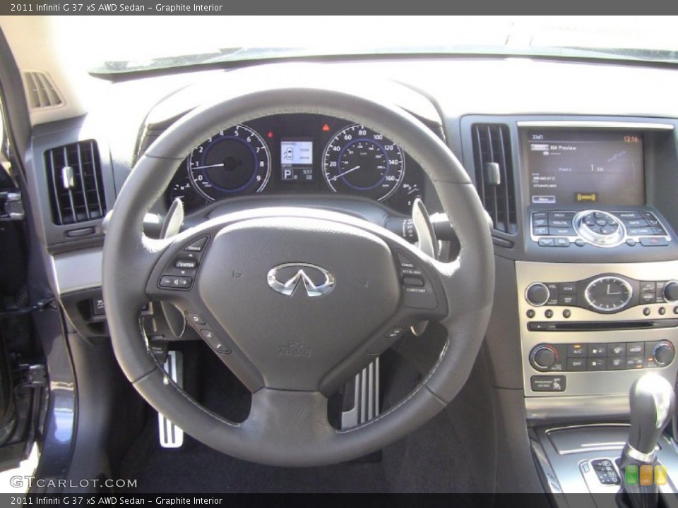 Graphite Interior Dashboard for the 2011 Infiniti G 37 xS AWD Sedan #55179987