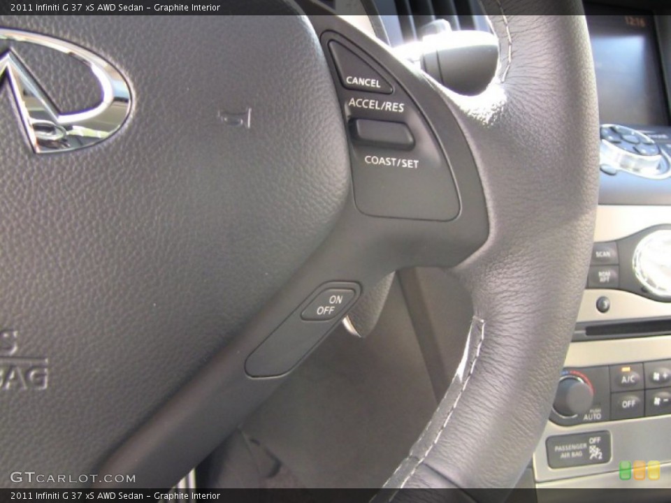 Graphite Interior Controls for the 2011 Infiniti G 37 xS AWD Sedan #55180005