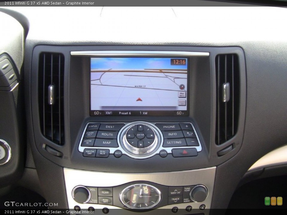 Graphite Interior Navigation for the 2011 Infiniti G 37 xS AWD Sedan #55180017