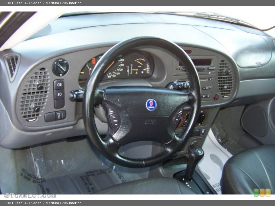 Medium Gray Interior Dashboard for the 2001 Saab 9-3 Sedan #55180389