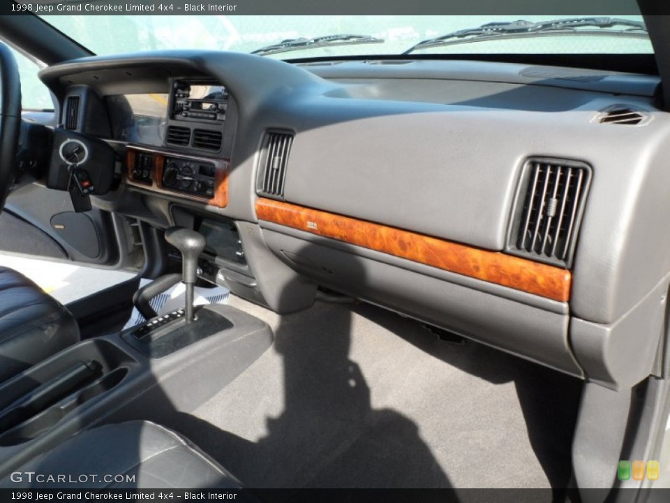 Black Interior Dashboard for the 1998 Jeep Grand Cherokee Limited 4x4 #55180497